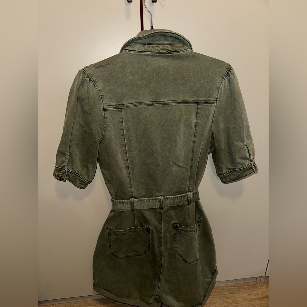 PAIGE MAYSLIE Romper - Vintage Ivy Green Size 4 - Picture 9 of 9